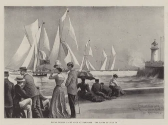 Royal Temple Yacht Club in Ramsgate, de Races op 14 juli